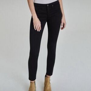 AG Adriano Goldschmied Women's Size 31 Super Skinny Black Stretch Ankle Legging